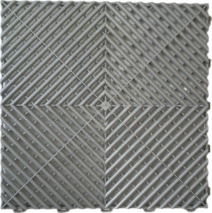 Műhelypadló - SwissDeck RibDeck Classic 33x33cm Pearl Silver RAL9006