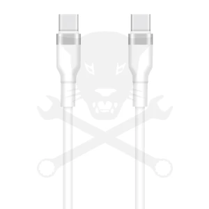 USB töltőkábel - C / C - fehér 3A - 1m - SETTY