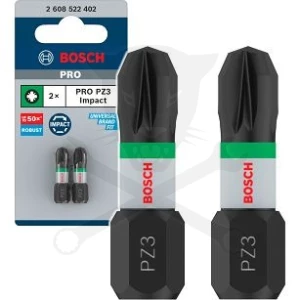 Csavarhúzó bit Impact Control - PZ3 x 25 mm x 2db - Bosch (2.608.522.402)