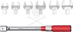 Nyomatékkulcs 10-100 Nm - Cserélhető fej 1/2"/14x18mm Villás:17-29 mm