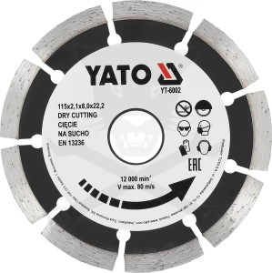 Vágókorong 115 mm Gyémánttárcsa beton - Yato