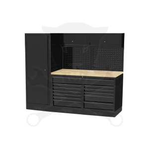 Műhelybútor USA SERIES Szett: 2400 x 660 x 2000mm BÜKKFA munkalappal