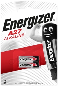 Elem 12V - A27 / LR27A / MN27 riasztóelem - 1 db - alkáli Energizer