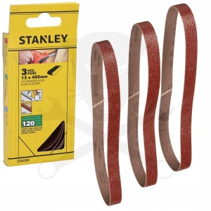 Csiszolószalag 13 x 451 mm P120 korund 3 db - Stanley (STA33381)