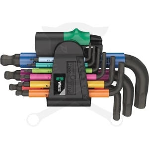 Imbuszkulcs készlet 9 db-os rövid, gömbvégű 1,5-10 mm - 950/9 - Wera