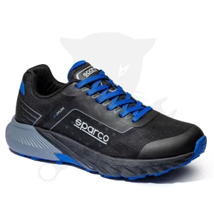 Munkacipő orrvédelem nélküli SPARCO - S-Park GAP O1 SR FO HRO Fekete-Kék 36