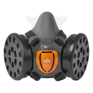 Szűrő álarc - TPR félmaszk dupla cserélhető P3 szűrővel - PortWest (P422GRRM/L)