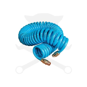Levegőcső spirál 9 m kék - szerelt 8 mm / 5 mm PU - SP Tools
