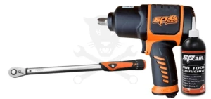 Légkulcs 1/2" 1800 Nm + 0,5 L Olaj + Nyomatékkulcs 1/2" klt- SP Tools