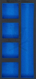 Tálcás BGS üres tárolórekesz 5 fakkos 1/3 - EVA tálcás - BGS