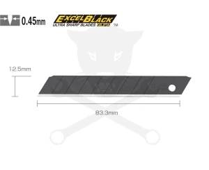 Penge OLFA tördelhető 12,5 mm 10 db - fekete